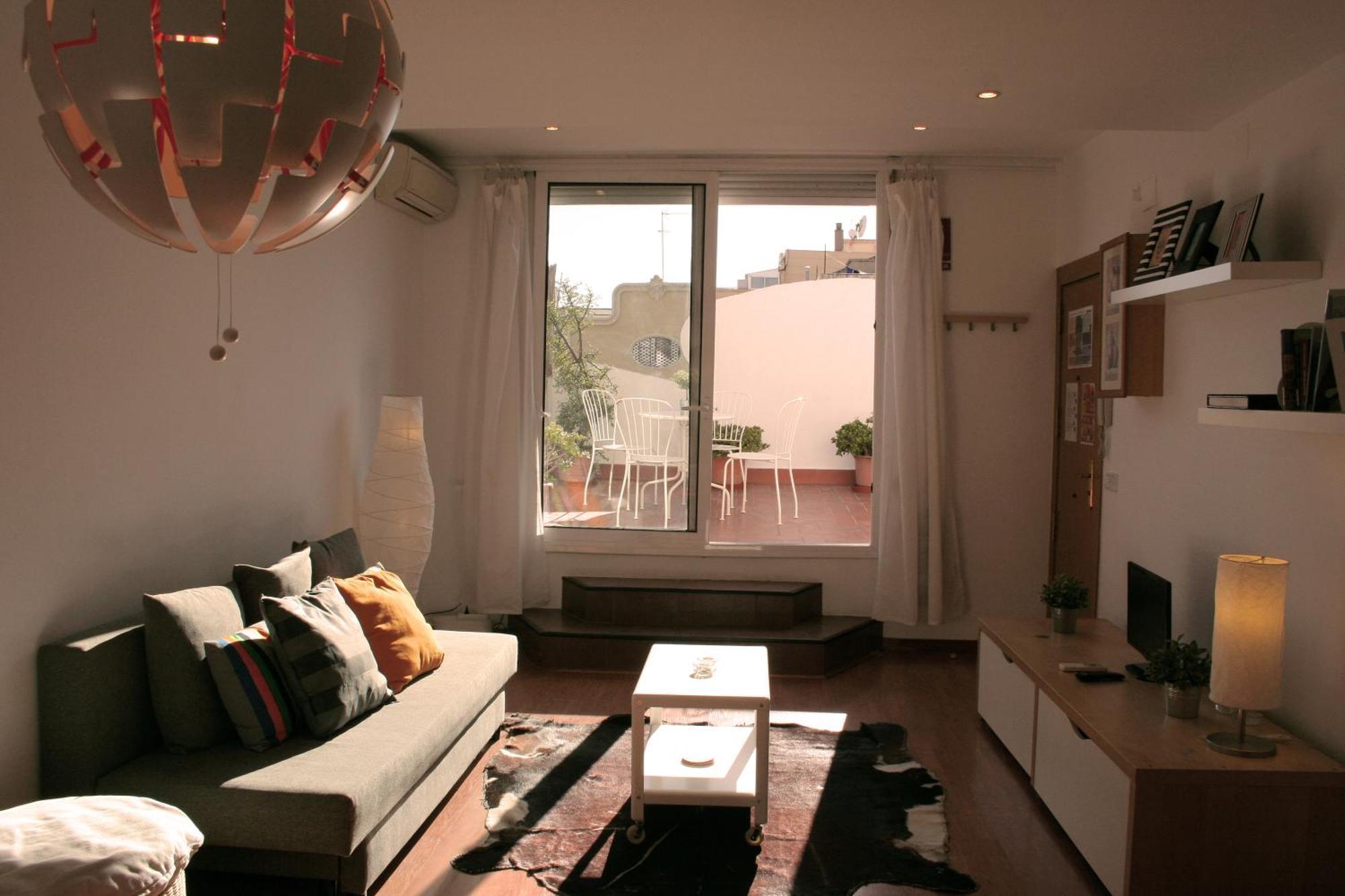 Lovely Apartment With A Terrace Barcelona Exterior photo